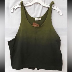 NWT t.la Anthropologie Women’s Cropped Ombré Tank